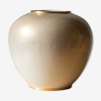Vase doré des années 80