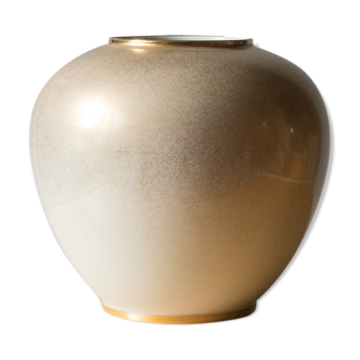 Vase doré des années 80