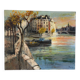 La Seine à Paris, huile sur toile signé 1970