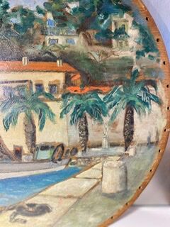 Ancient painting, Marine, the Riviera 50/60s