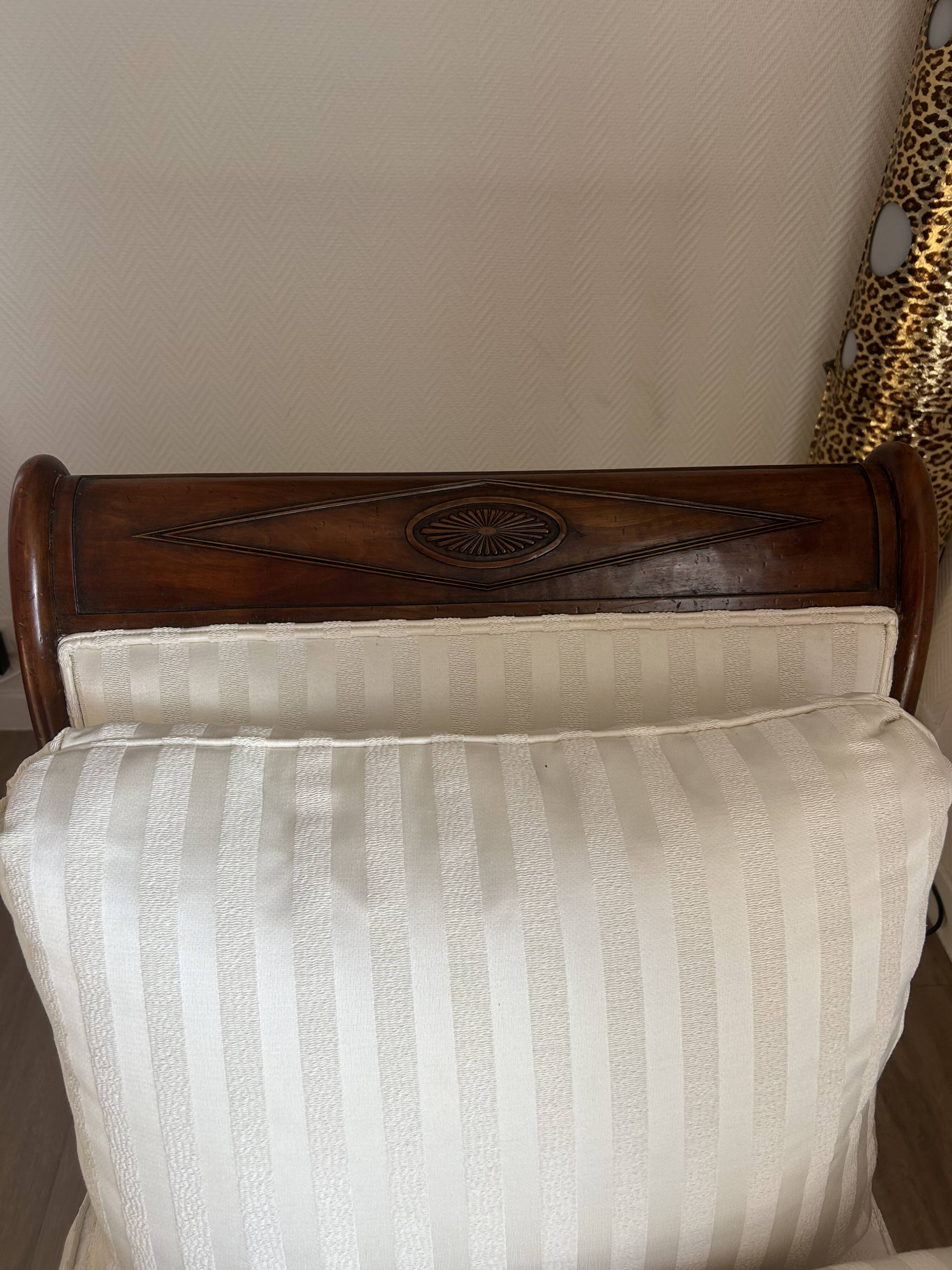 Meridienne second empire white