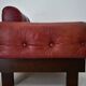Pair of vintage leather armchairs , Czechoslovakia 1970s