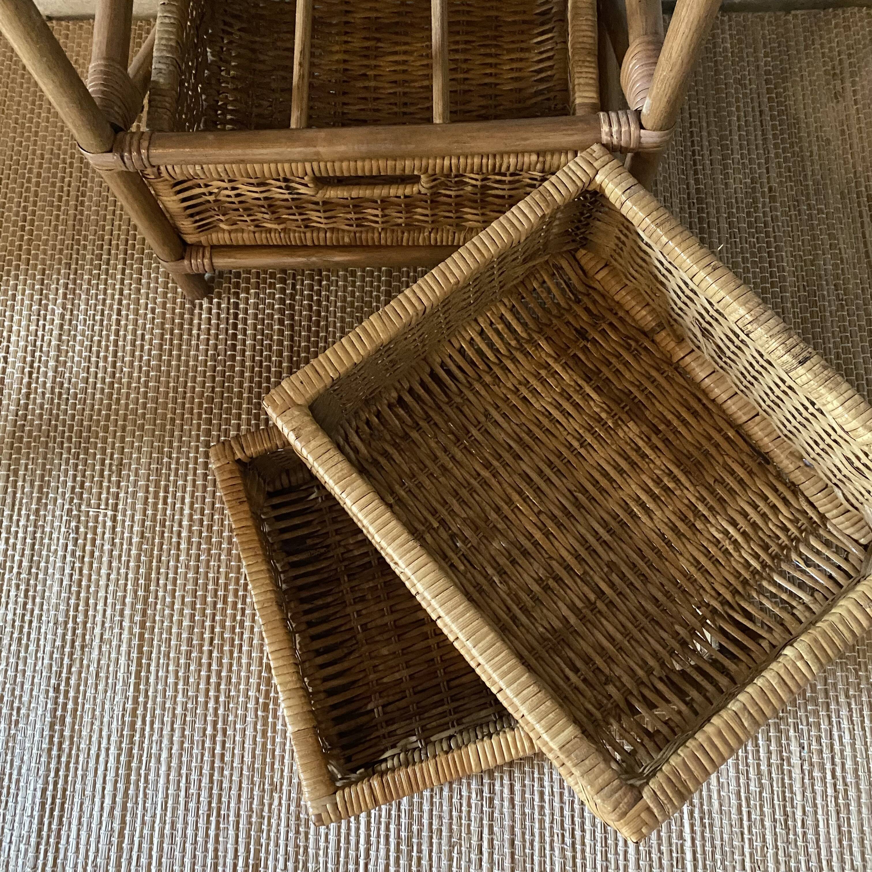 Rattan chest of drawers 3 drawers