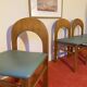 Set of 4 Arcadia dining chairs by Caraceni for Tagliabue.