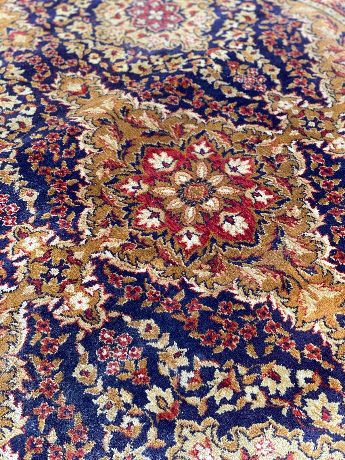 Burgundy floral wool oriental rug 200x300