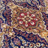 Burgundy floral wool oriental rug 200x300