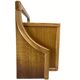 Danish scandinavian oak curved free form night stands or side tables, 1970s