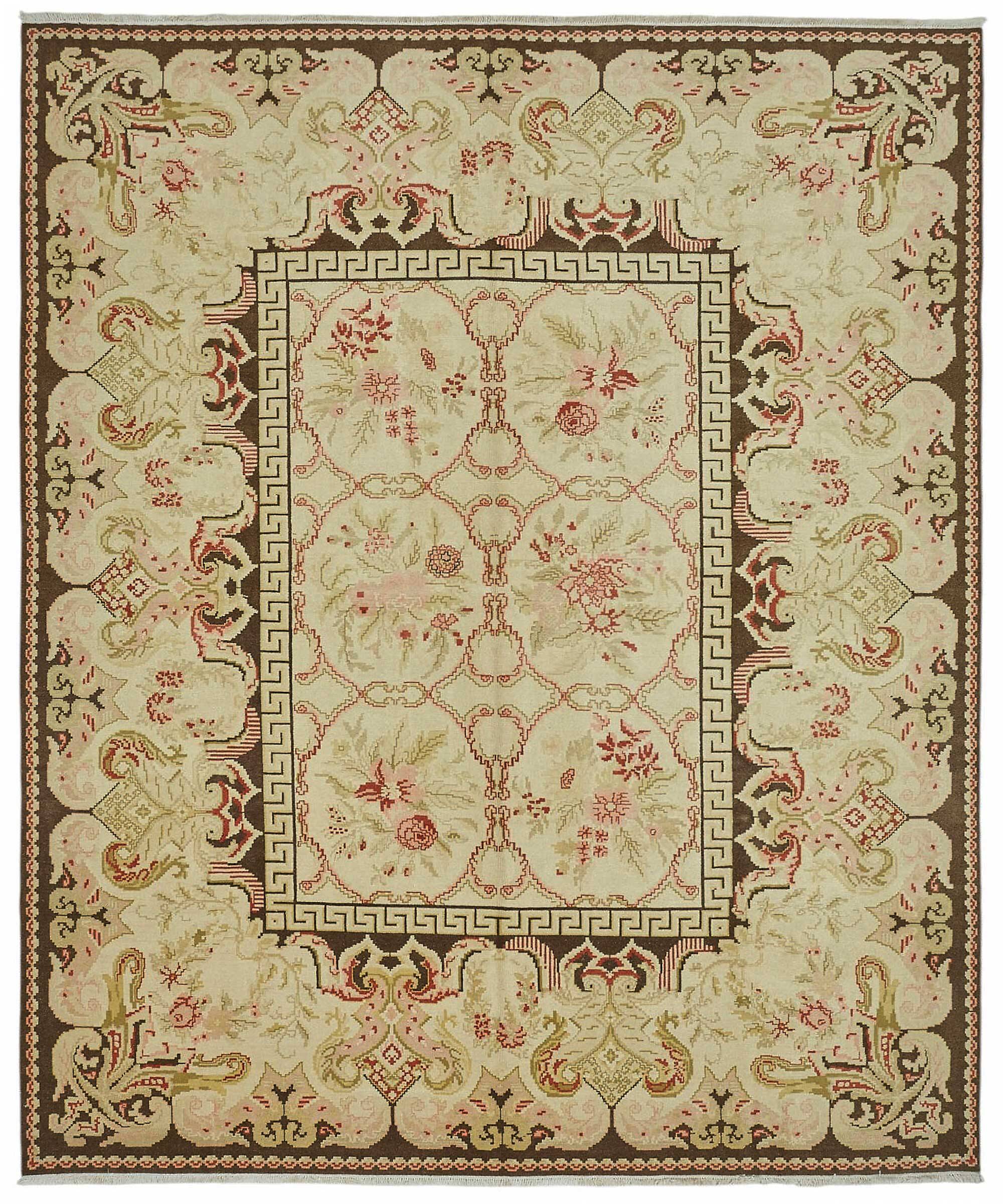 Turkish Handknotted Wool Oushak Rug 305 cm x 370 cm
