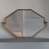 Mirror art deco brass - 45x71cm