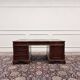 Bureau classique en cuir vert Partnerdesk