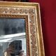 Miroir dore et rechampi en gris d'epoque louis xvi
