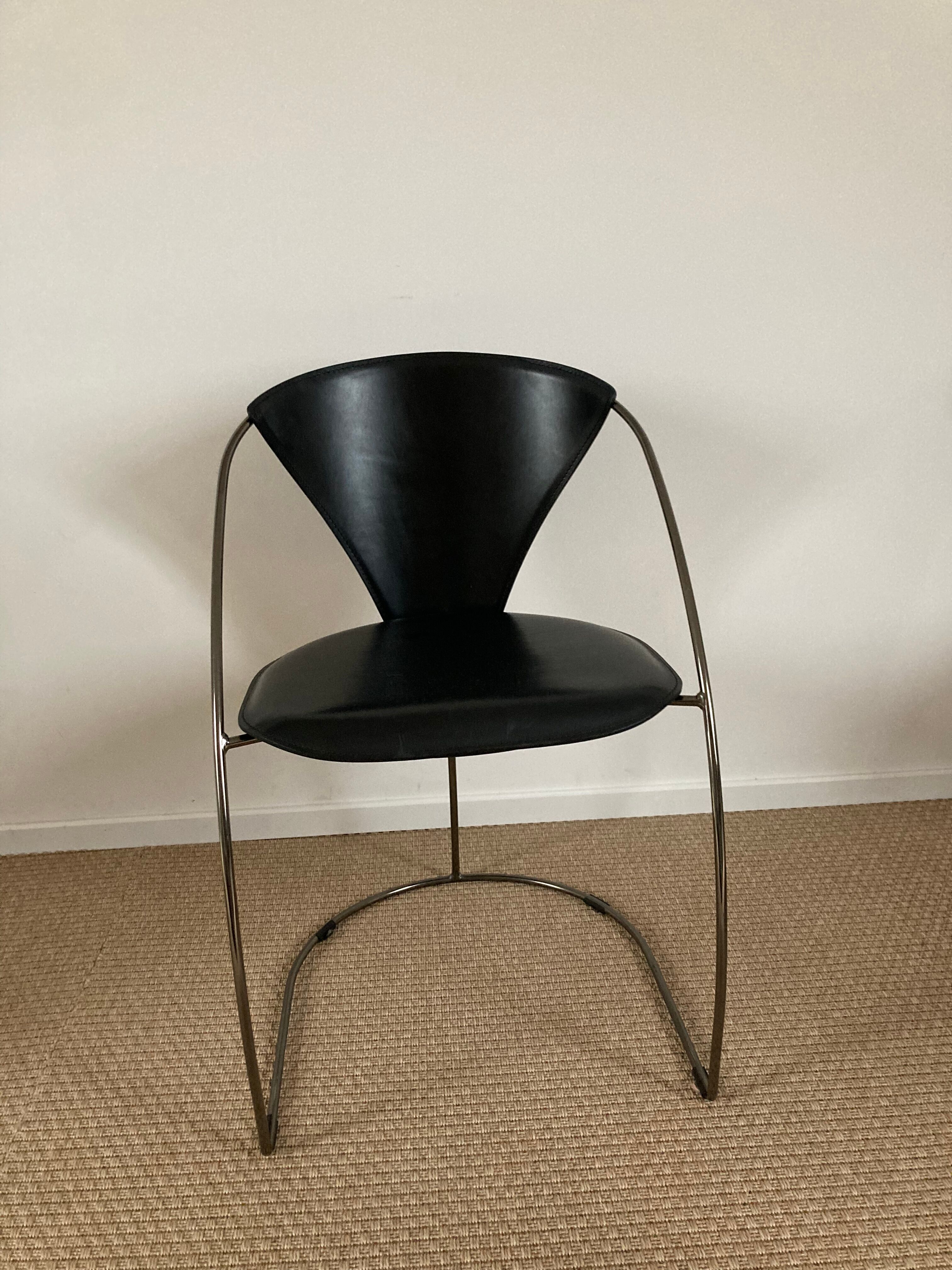 6 chairs Aarben Italia 1980