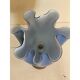 Contemporary Milky-Blue Murano Style Glass Table Lamp