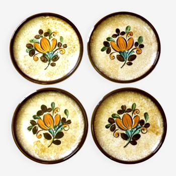 Vintage Boch La Louvière Corfou Collection Set of 4 Dinner Plates