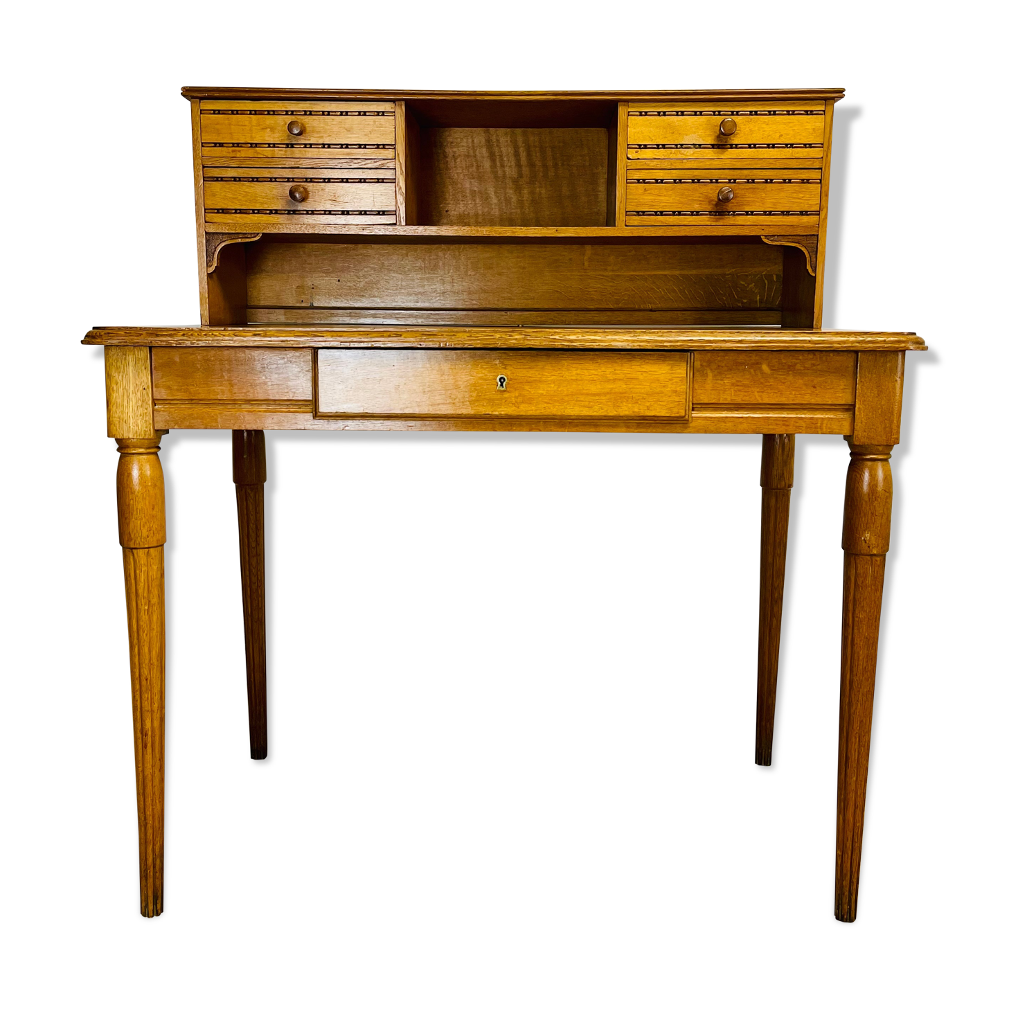 Bureau bonheur du jour en chêne massif