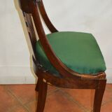 Set of 4 mahogany gondola chairs
