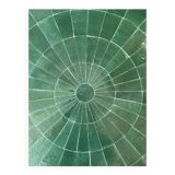 Round zellige table