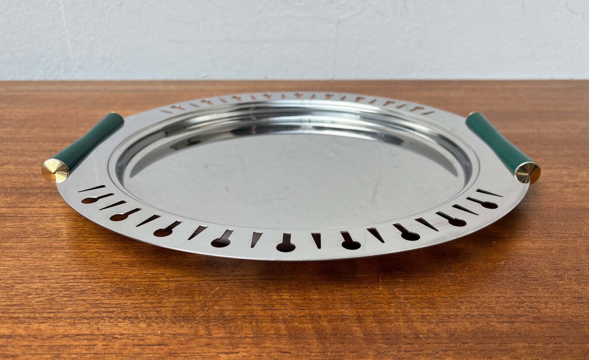 Postmodern Metal Tray from Inoxbeck, Italy, 1980s