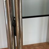 Very beautiful chrome and smoked glass side table