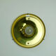 vintage 1960s 70s glashuette limburg CEILING LAMP bubble glass shade and brass