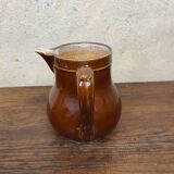 Brown farmhouse pitcher / carafe