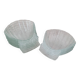 Glass scallop bowls