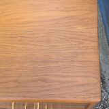 Vintage chest of drawers with oak compass legs, 1950s