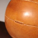 Large Vintage Leather Medicine Ball