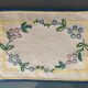 Two hand-embroidered placemats 30x20cm