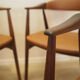 Set of six teak chairs, Danish design, 1970s, made in Denmark