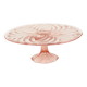 Pink Art Deco Cake Plate Pastry Dish Val Saint Lambert 34cm