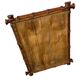 Miroir mural vintage en bambou foncé