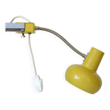 Space Age style lamp / Vintage yellow bookshelf light / Mid-century modern
