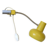 Space Age style lamp / Vintage yellow bookshelf light / Mid-century modern