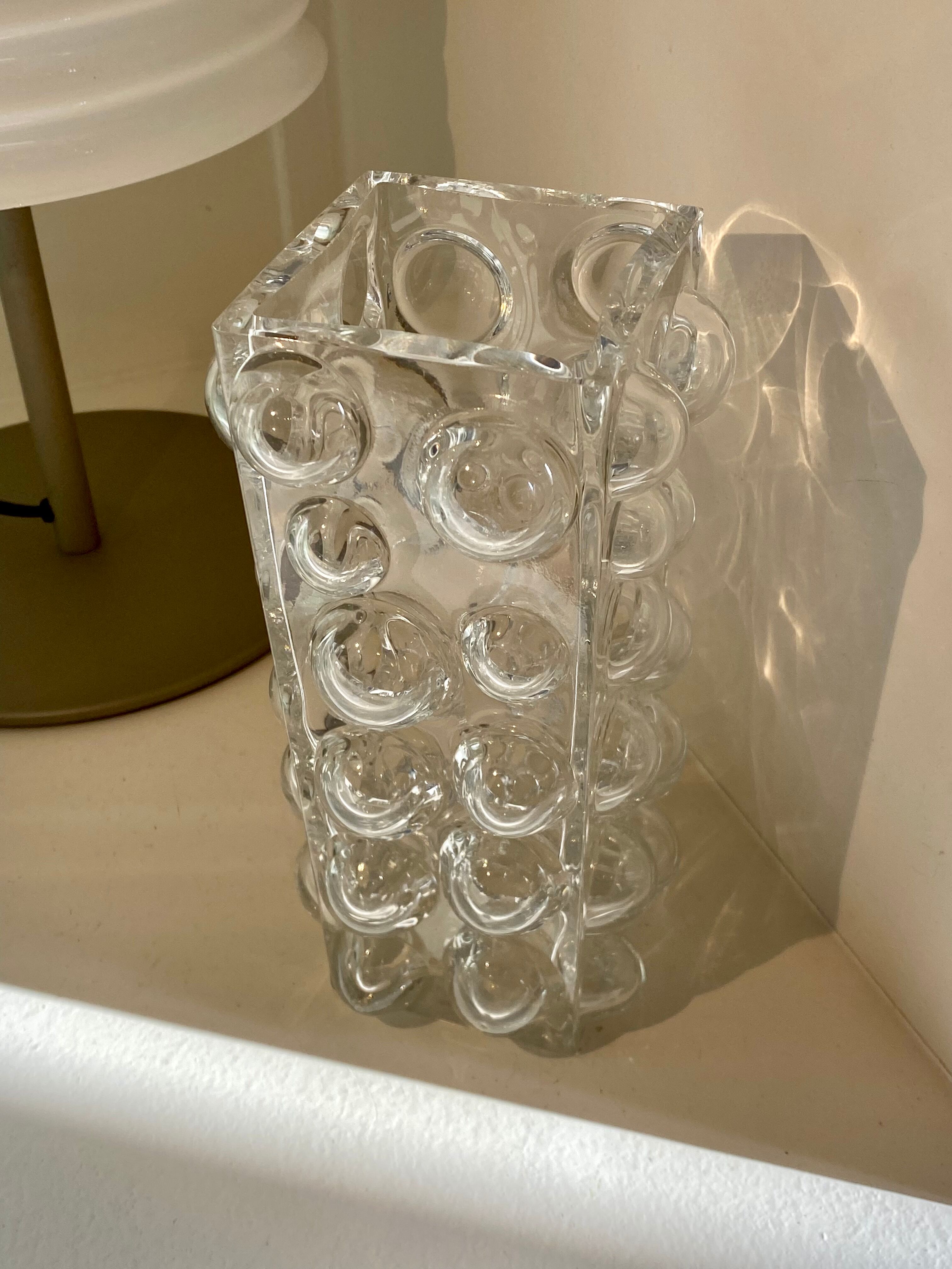 Vase bulles bubble Wilhelm Braun Feldweg pour Hirschberg vintage années 60