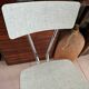 Chaise Formica verte vintage