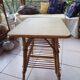 Table basse en bambou et rotin