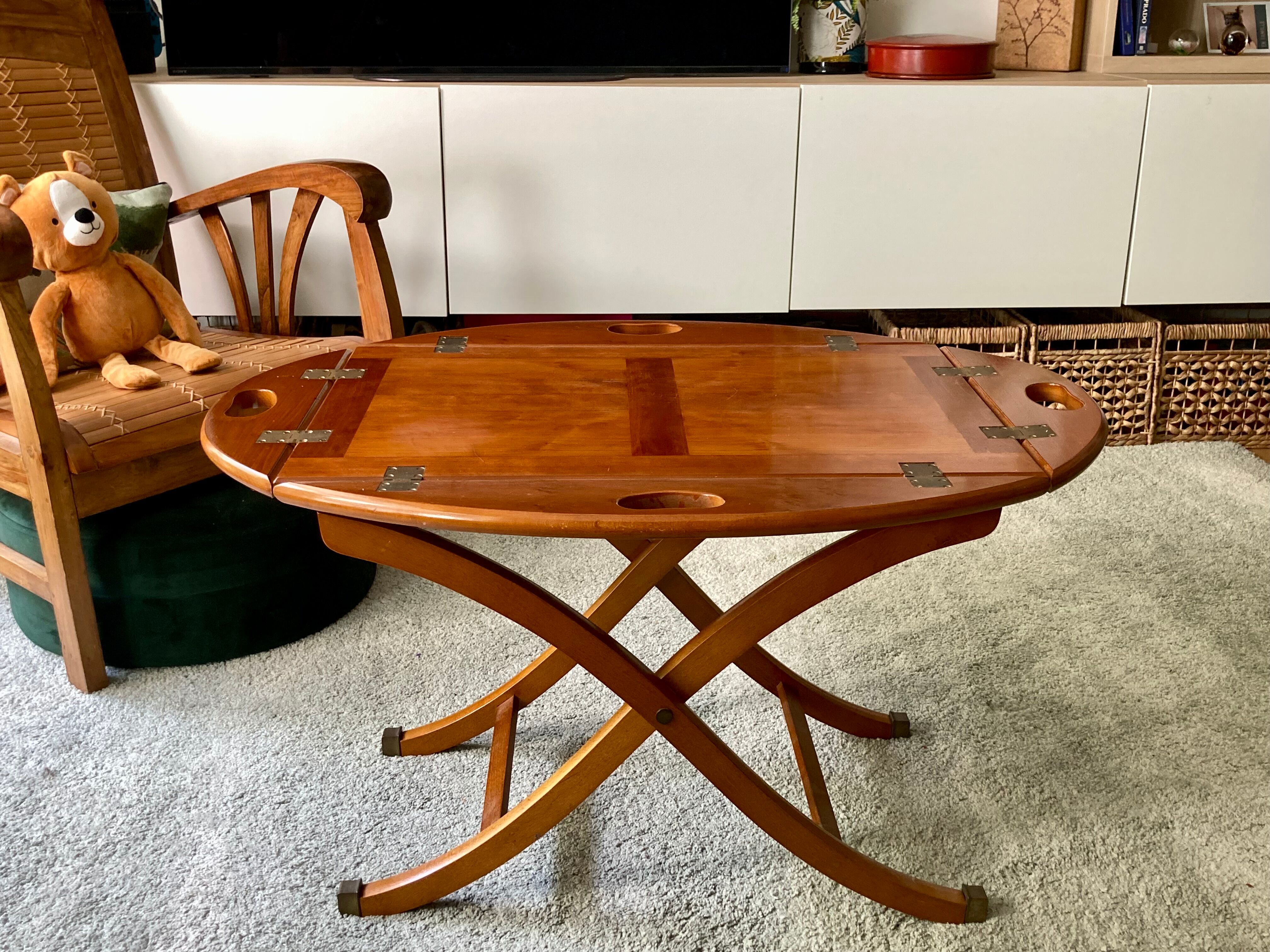 Boat table Butler in beech wood