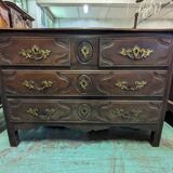 Louis XIV period chest of drawers in walnut