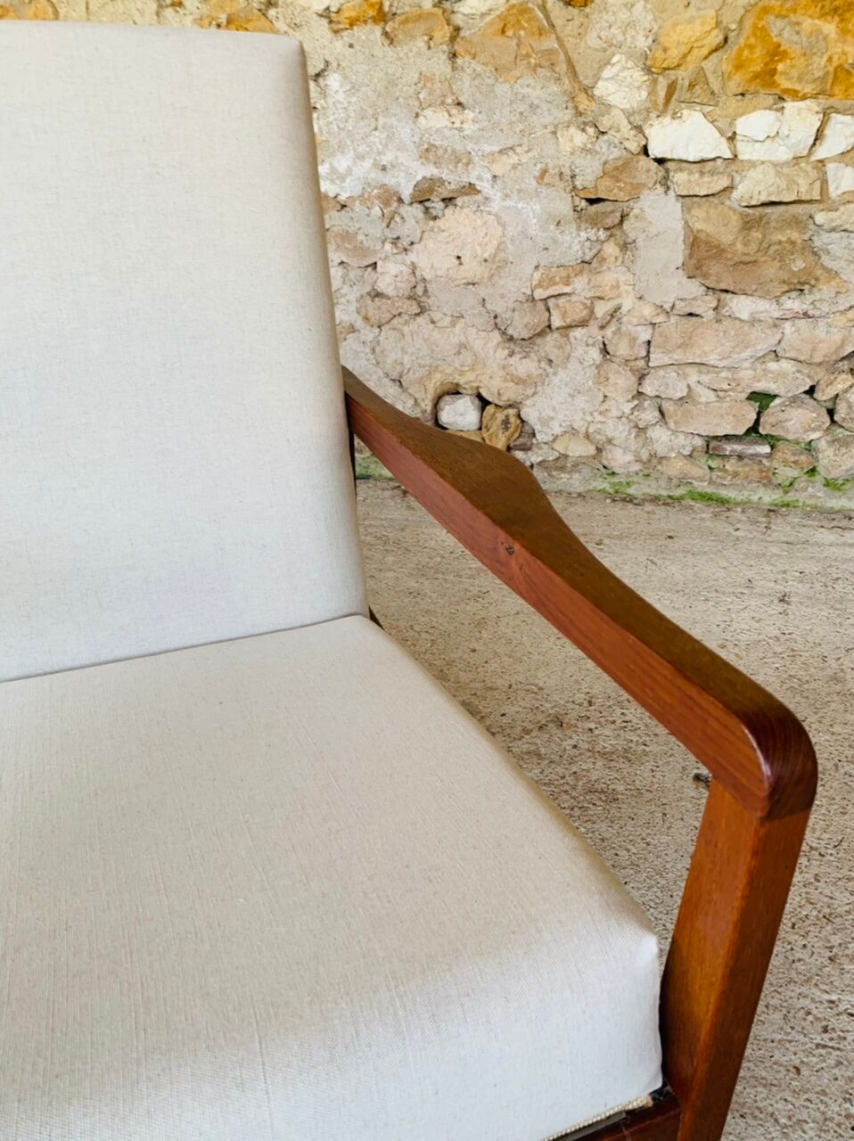 Vintage Scandinavian Teak Armchair, Circa 60's