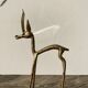 1970s gilded brass antelope