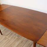 Scandinavian extendable meal table Denmark teak 1960