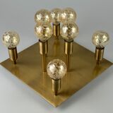 60s 70s ceiling lamp Sölken Leuchten Germany in brass