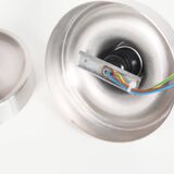 Pair of petite Disc sconces selected by Charlotte Perriand for Les Arcs