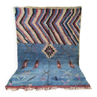 Tapis berbère bohemian en laine fait main 250 X 150 CM