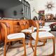Set of 6 vintage Baumann sled chairs