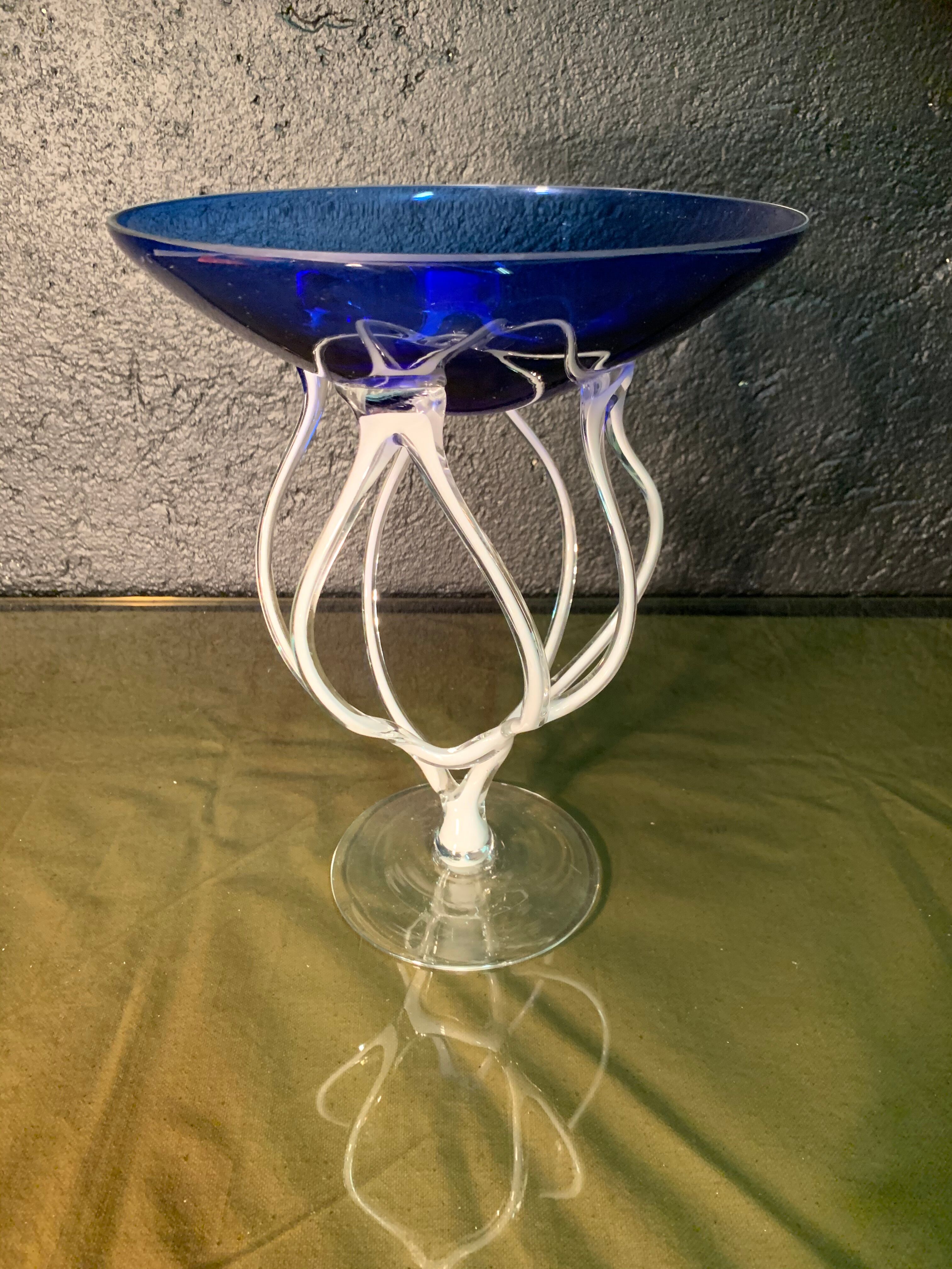 Murano, stretched glass standing cut. 1960