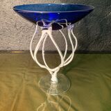 Murano, stretched glass standing cut. 1960