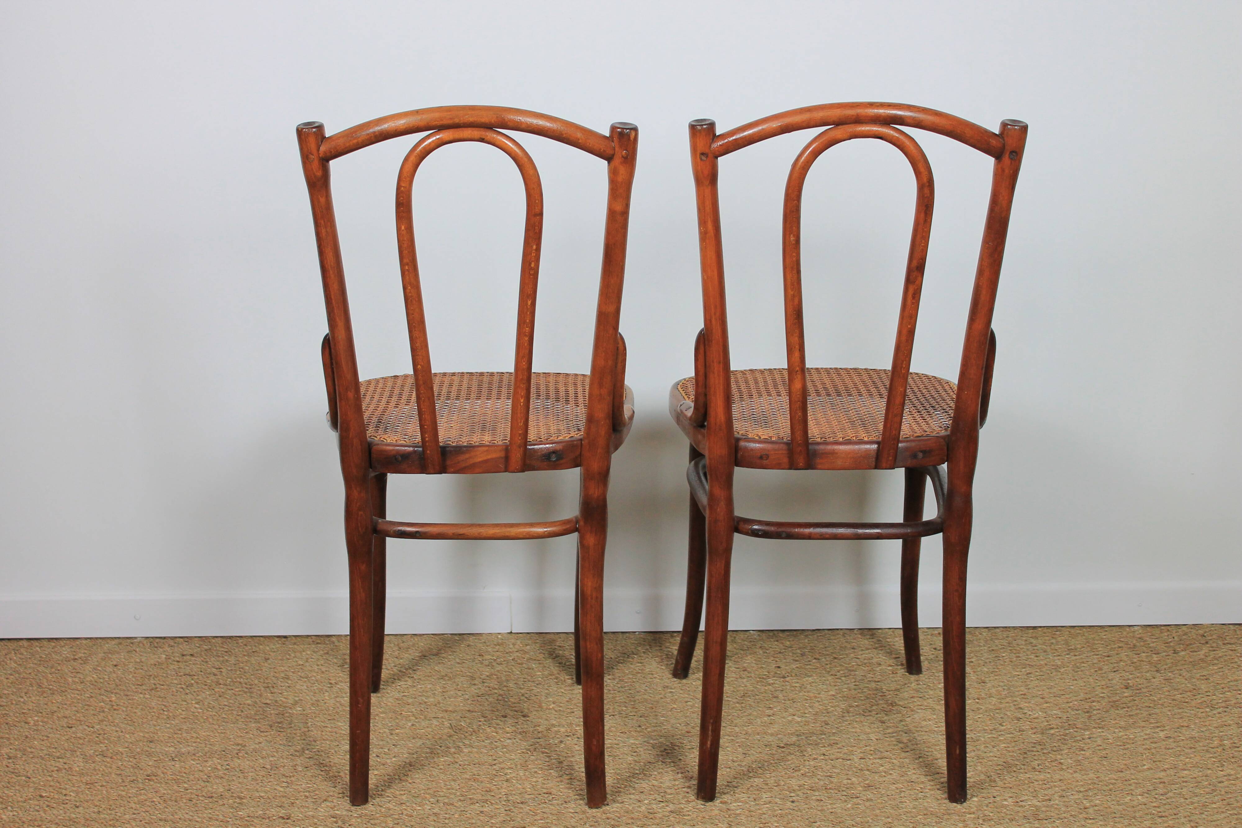 Pair of thonet bistro chairs