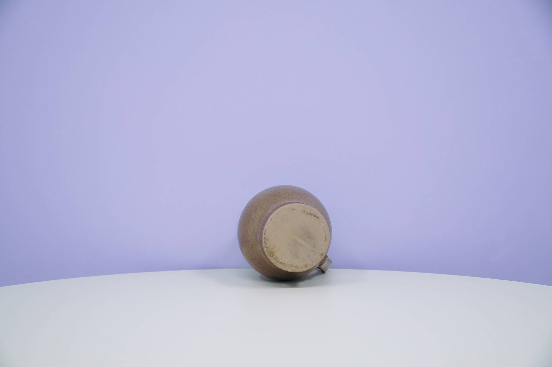 vintage brown ceramic jug